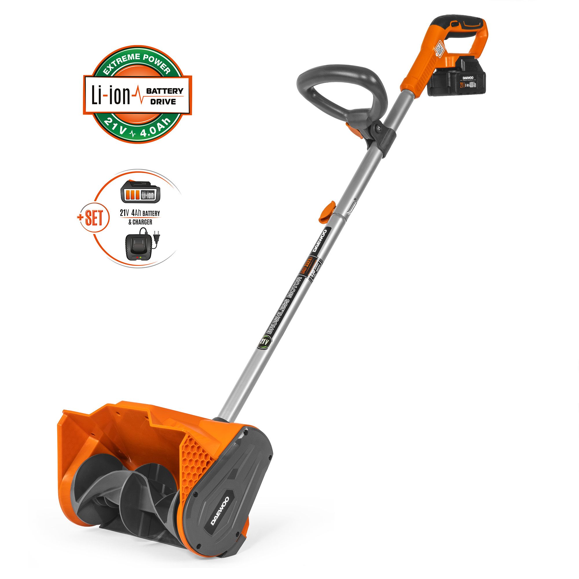 Снегоуборщик аккумуляторный Daewoo Power Dast 3321Li Set
