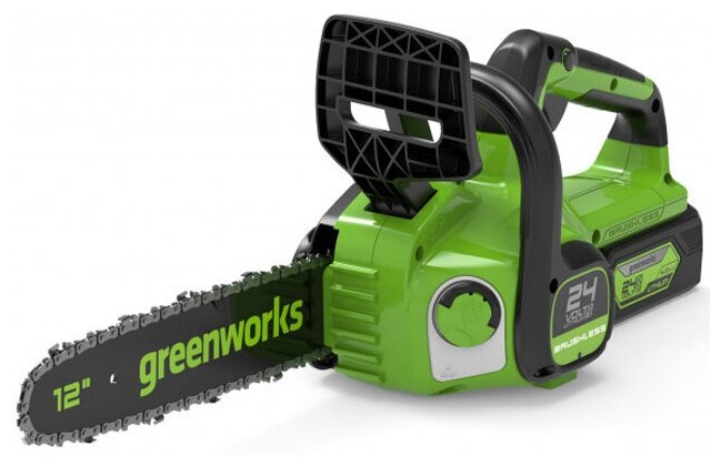 Пила цепная Greenworks GD24CS30K4, 2007007UB (1 АКБ и ЗУ)