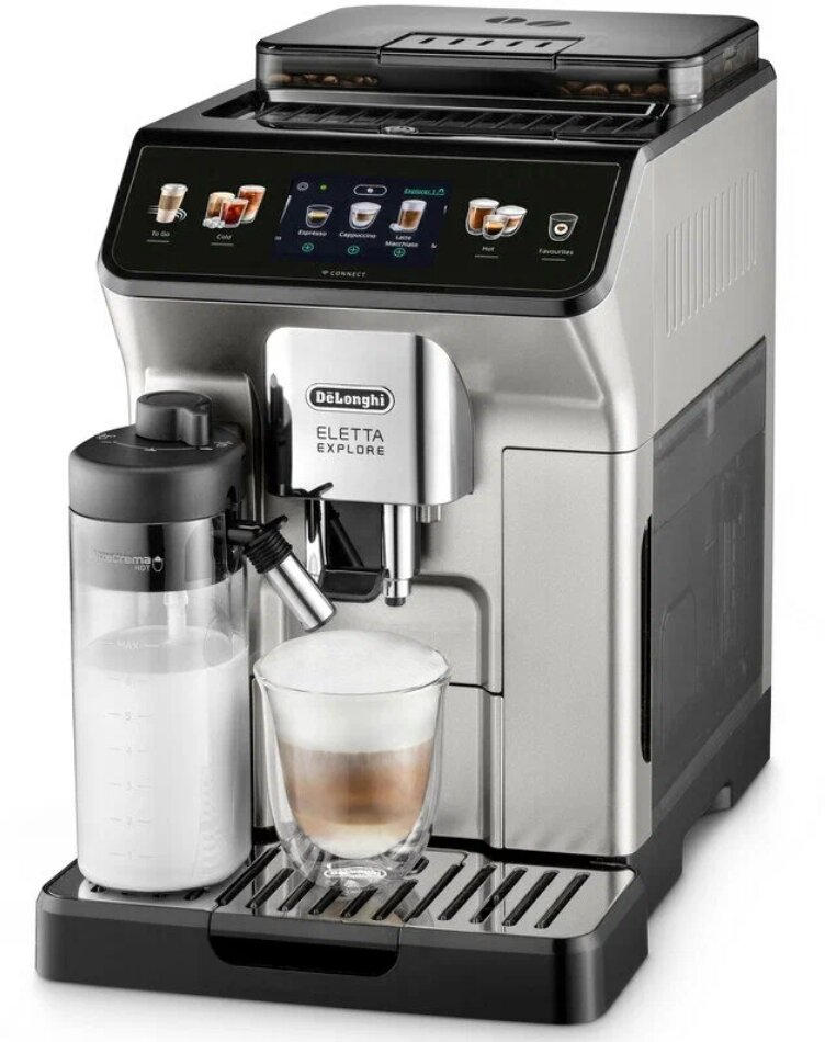 Кофемашина автоматическая DeLonghi Eletta Explore ECAM450.65.S, серебро