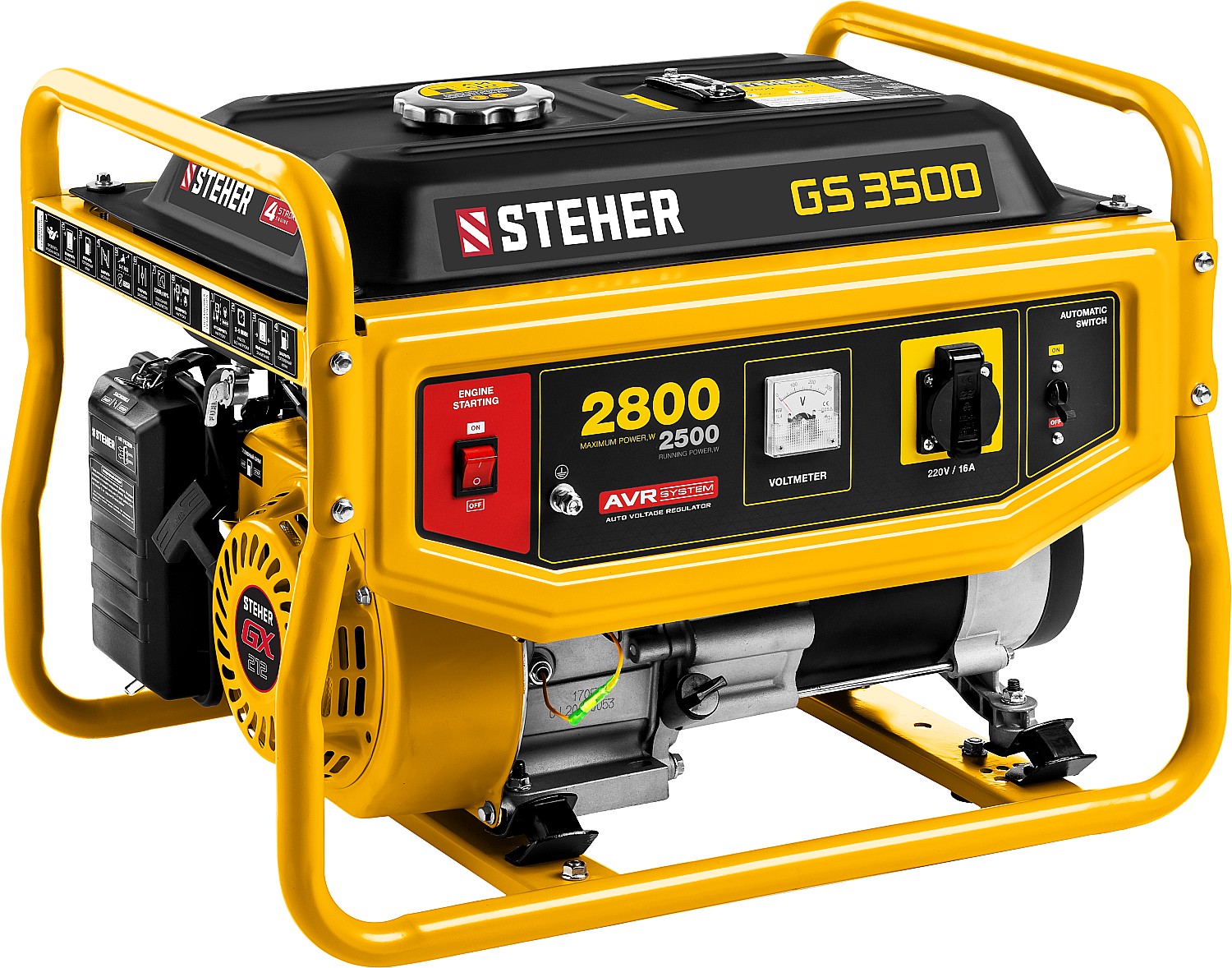 Генератор бензиновый Steher GS-3500 (2500 Вт)