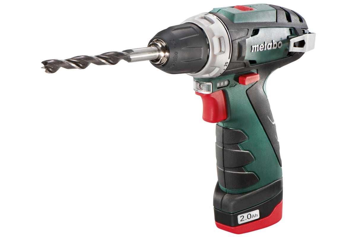 Дрель-шуруповерт аккумуляторная Metabo PowerMaxx BS Quick Basic Li-Ion 2 А·ч 12 В x2 кейс 600156950