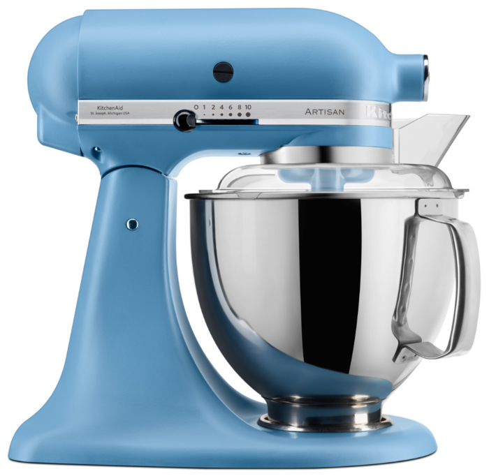 Планетарный миксер KitchenAid Artisan 4.8 л синий бархат (4 насадки, 2 чаши)