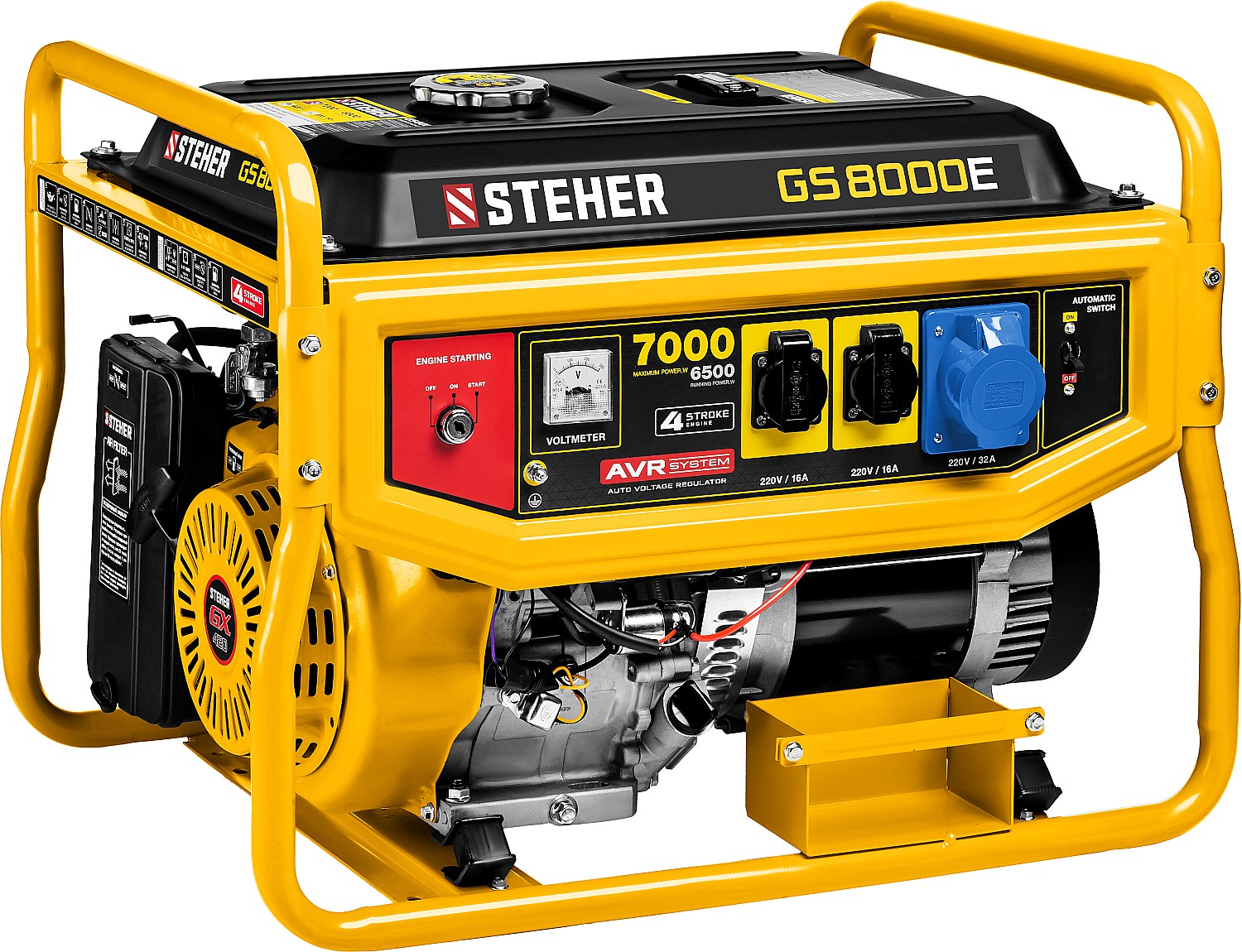 Генератор бензиновый Steher GS-8000Е (6500 Вт)