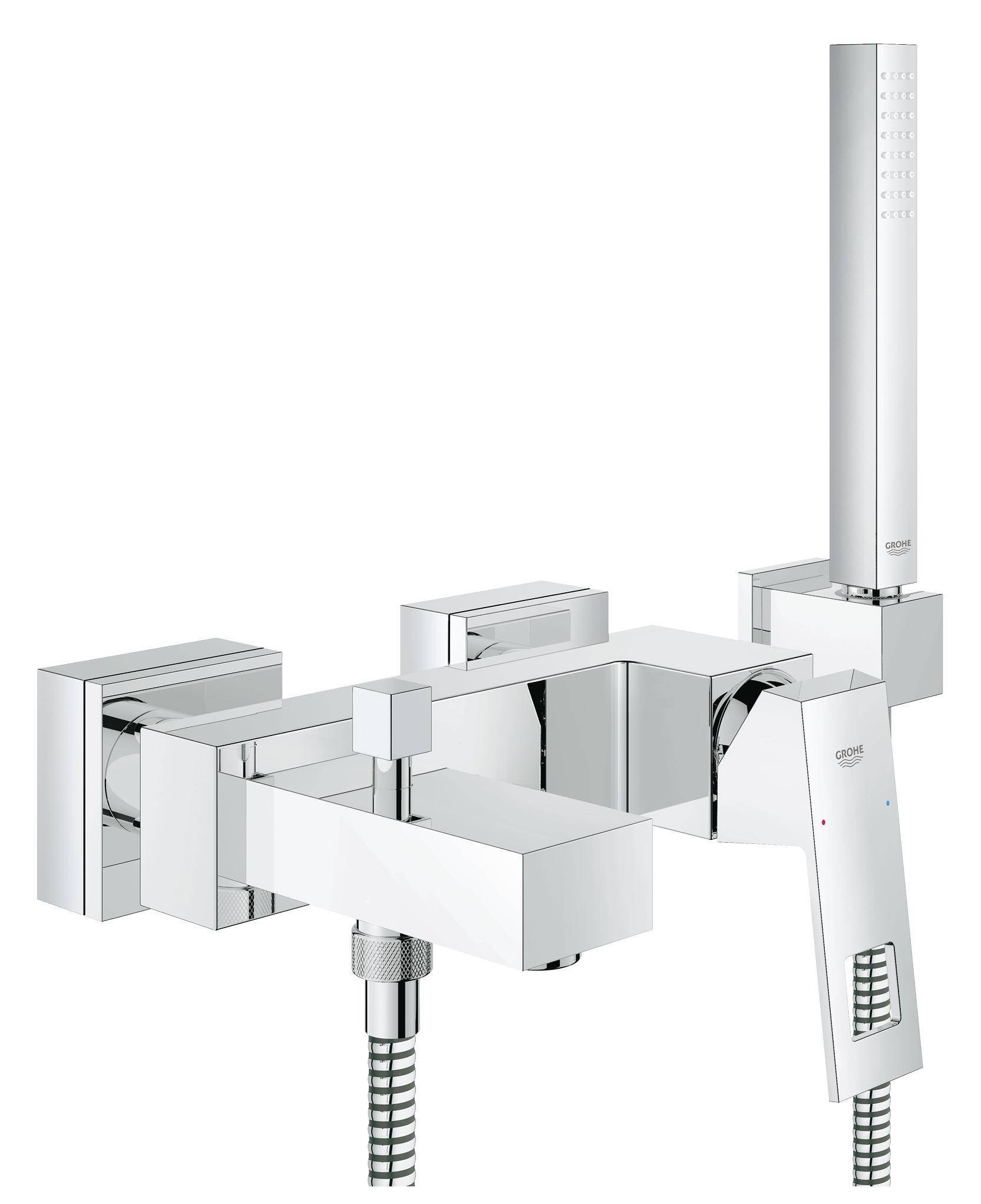 Смеситель для ванны Grohe Eurocube 23141000 (с душевым гарнитуром), хром