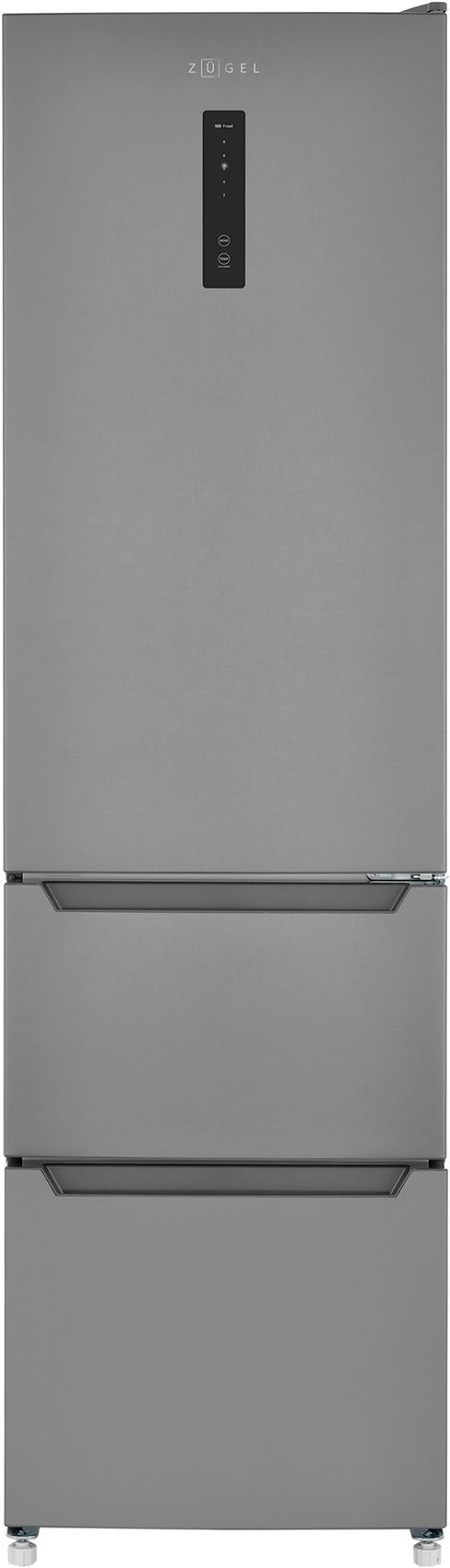 Холодильник ZUGEL ZRFD200X, нержавеющая сталь