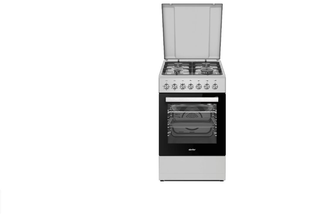 Плита комбинированная Simfer F56MG46015, серый