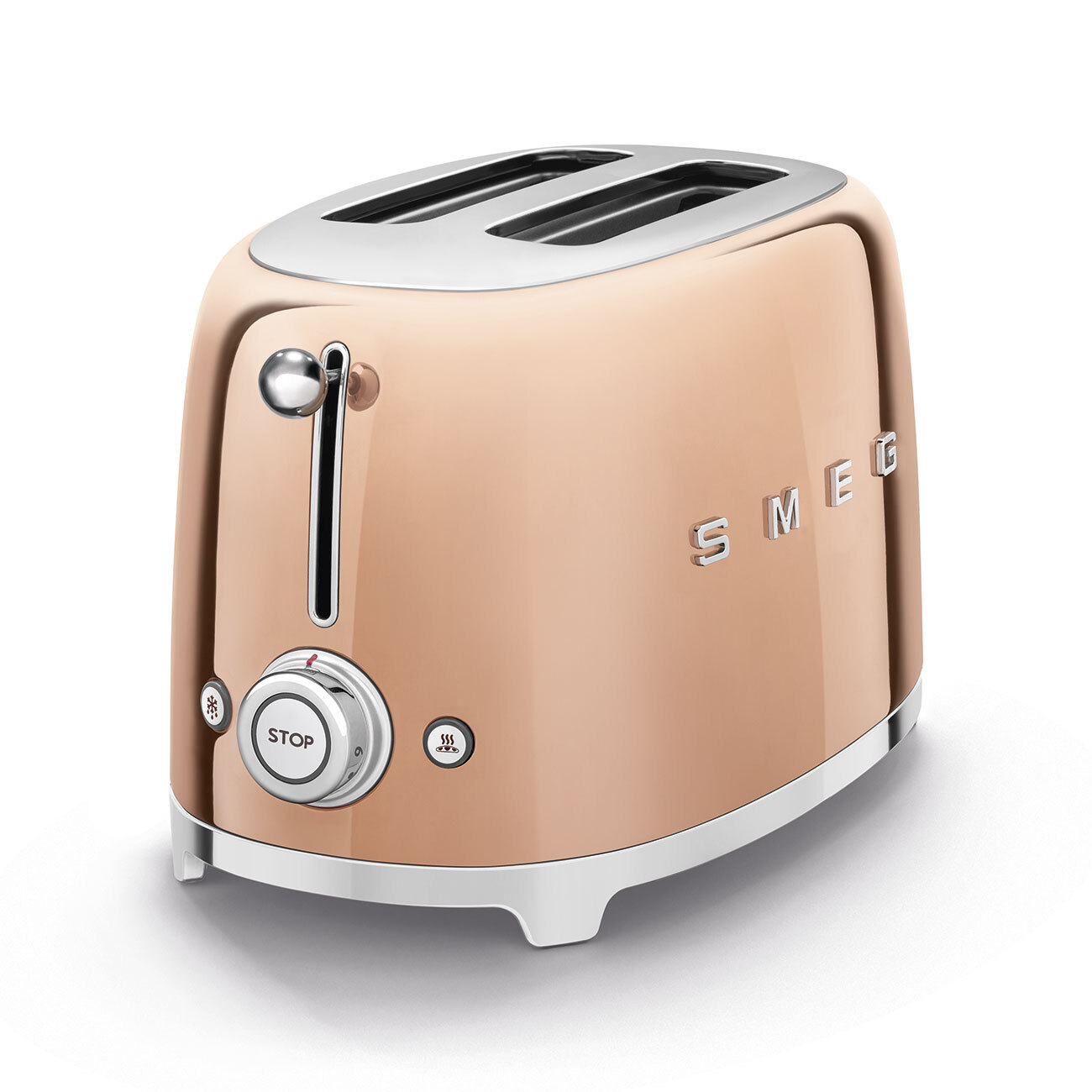 Тостер Smeg TSF01RGEU, розовое золото