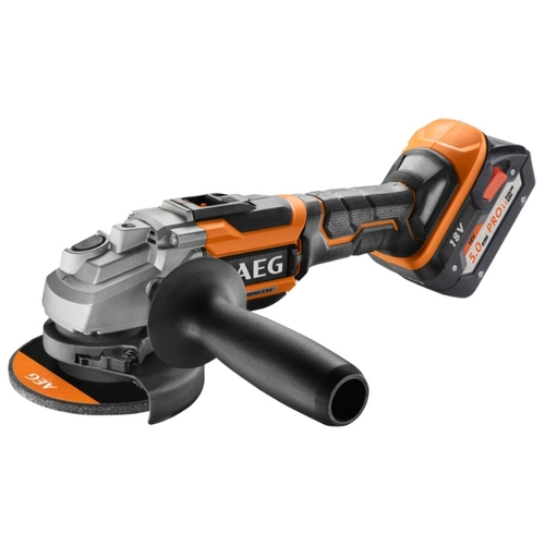 Угловая шлифмашина (болгарка) аккумуляторная AEG BEWS 18-125BL-502C 5.0Ач х2 кейс, 18 В, 125 мм, AEG