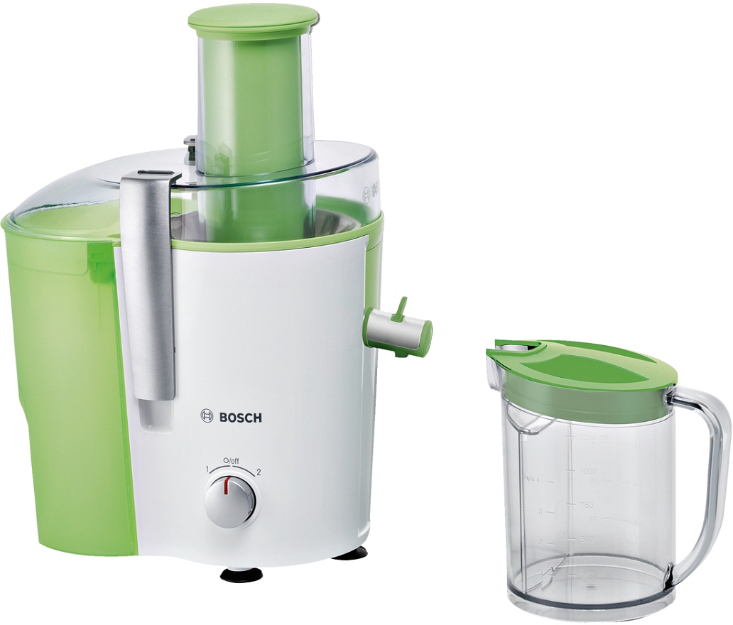 Соковыжималка центробежная Bosch MES25G0, белый/зеленый