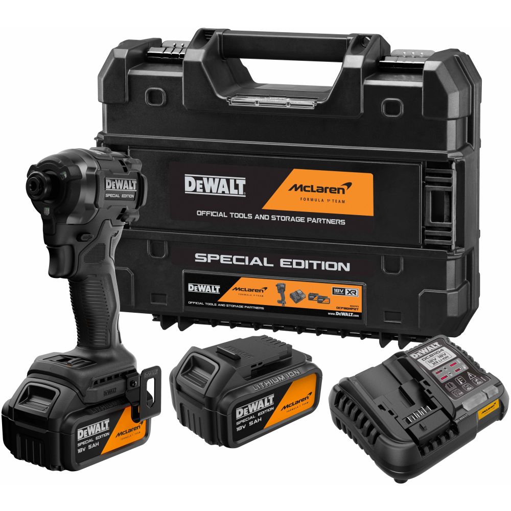 Шуруповерт аккумуляторный DeWALT McLaren Limited Edition DCF86MP2T-QW (кейс, с 2 АКБ и ЗУ)
