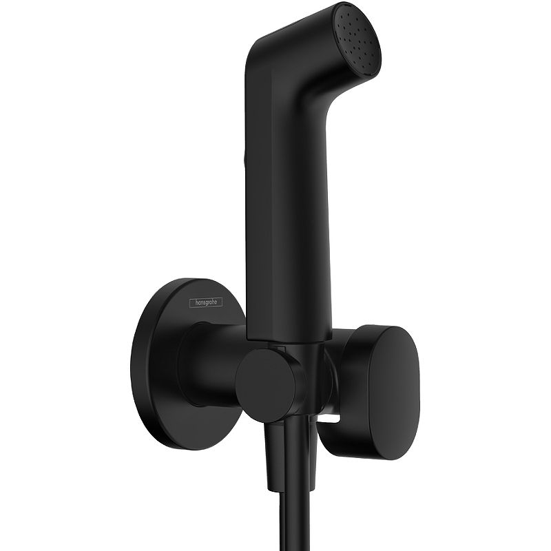 Гигиенический душ со смесителем Hansgrohe Bidette 29232670S (с внутренней частью), черный