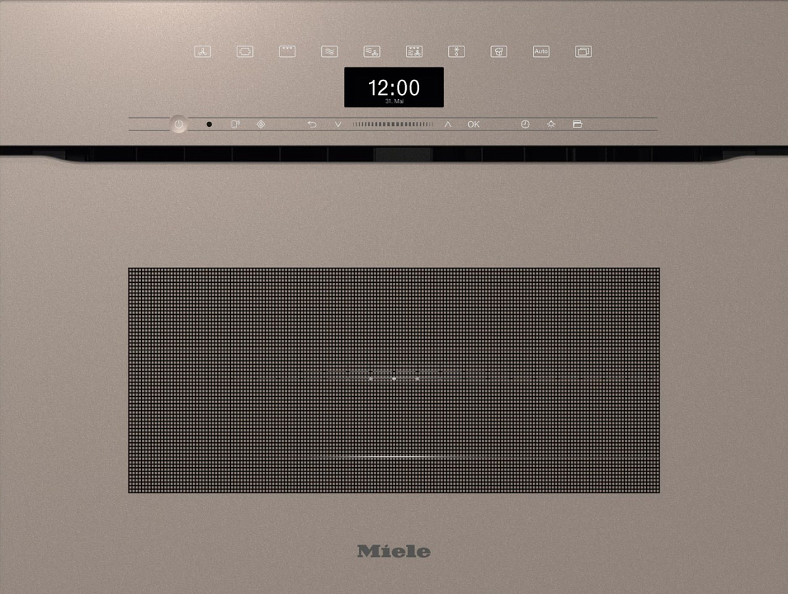 Духовой шкаф электрический с СВЧ Miele H 7440 BMX Pearl Beige, жемчужно-бежевый
