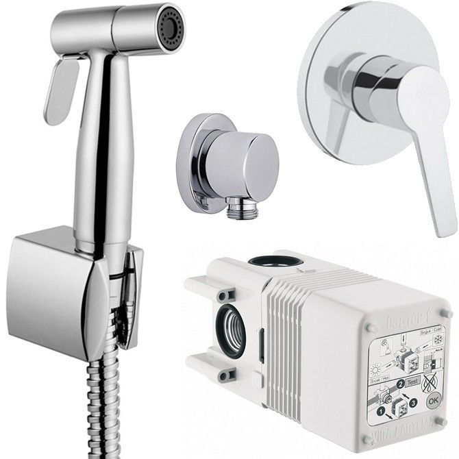 Гигиенический душ со смесителем VitrA A49271EXP, хром