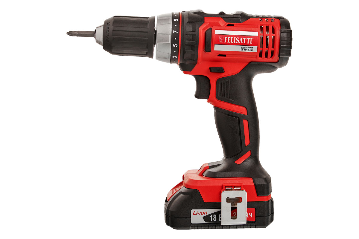 Акккумуляторная дрель-шуруповерт Felisatti ДА-13/18Л3(М) 3840.5.1.00 (ЗУ - разъемного типа)