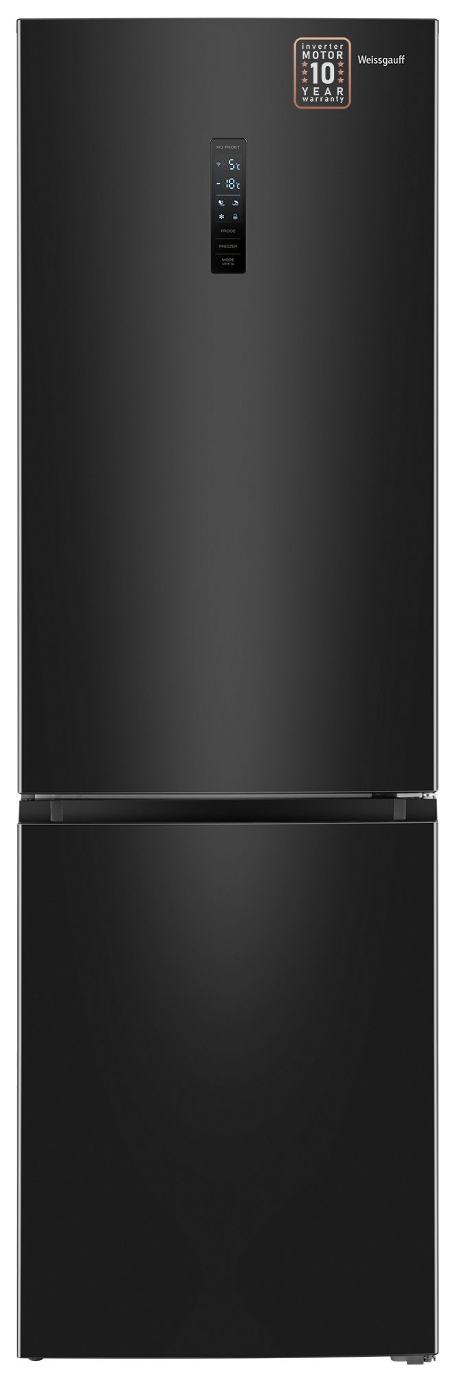 Холодильник Weissgauff WRK 2000 Total NoFrost Inverter Black Inox, темная сталь