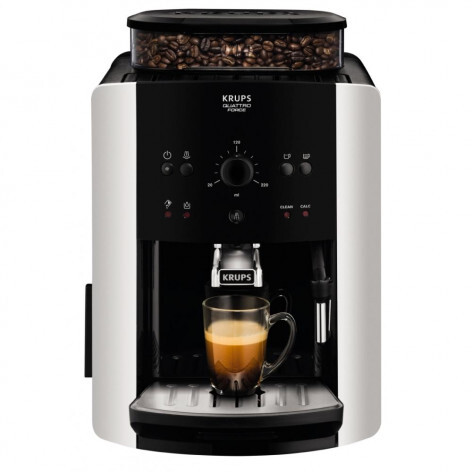 Кофемашина автоматическая Krups ARABICA EA811810, черый/белый