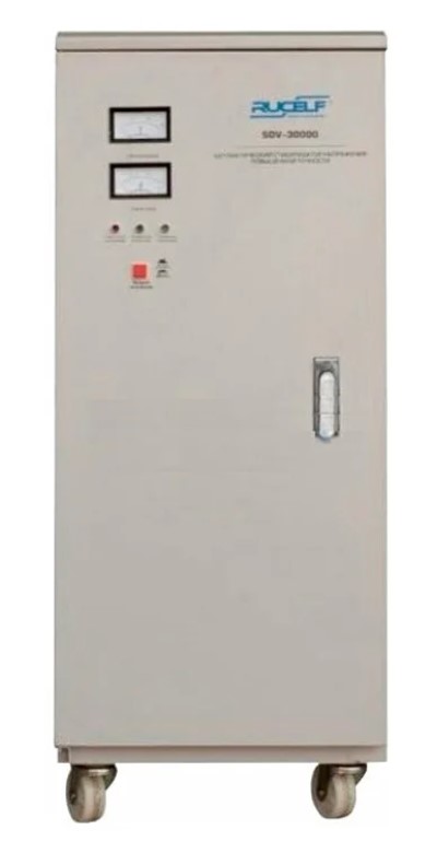Стабилизатор напряжения однофазный RUCELF SDV-30000 (24 кВт) белый