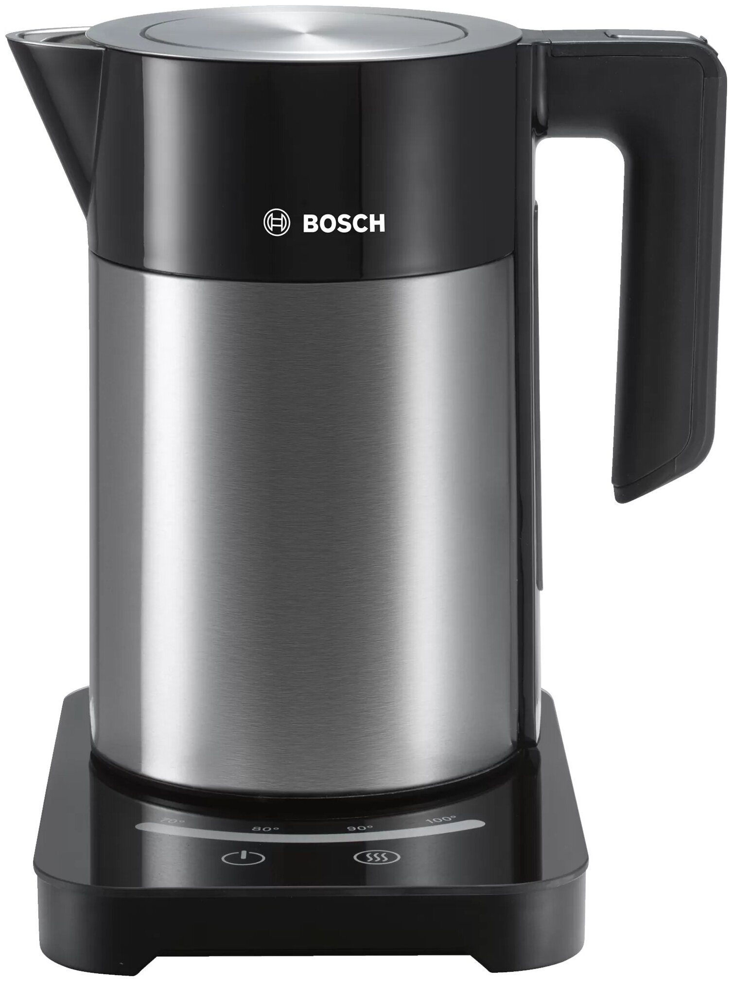 Чайник электрический Bosch TWK 7203, черный/нержавеющая сталь