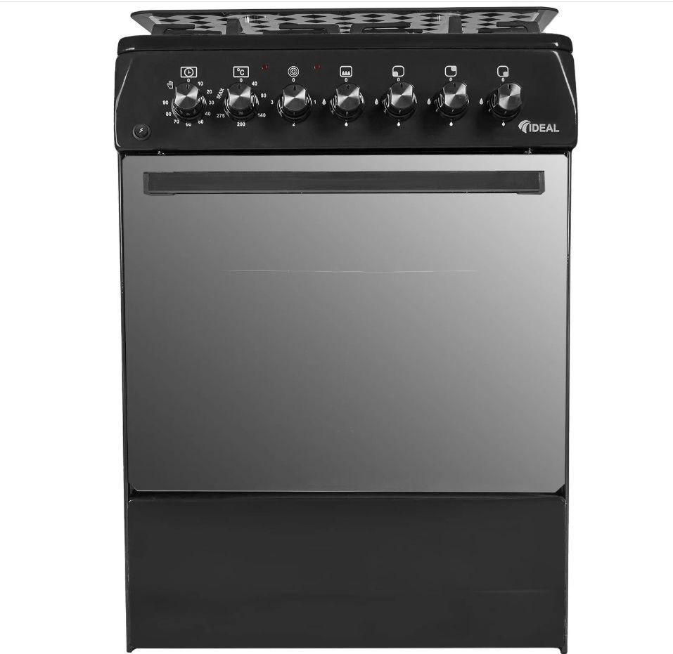 Плита комбинированная IDEAL L 355 ГК, черный