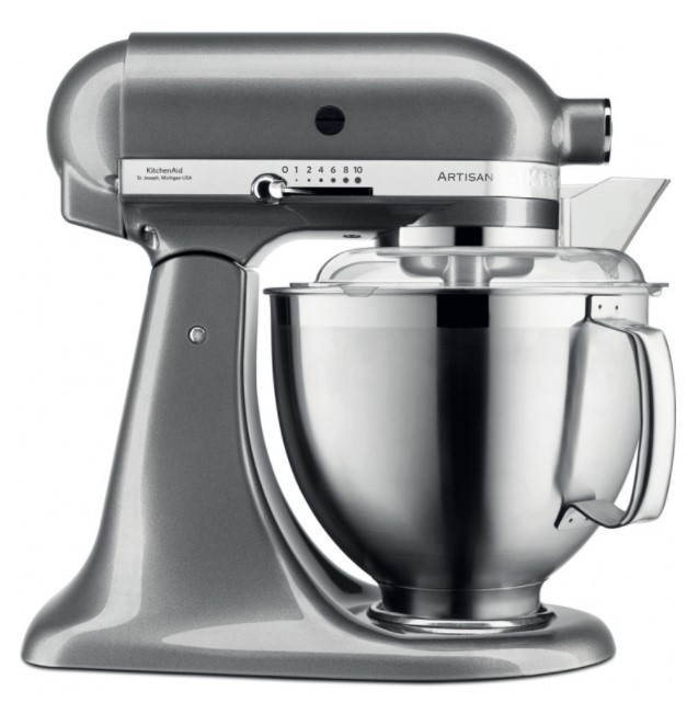 Миксер KitchenAid 5KSM185PSE серебряный медальон