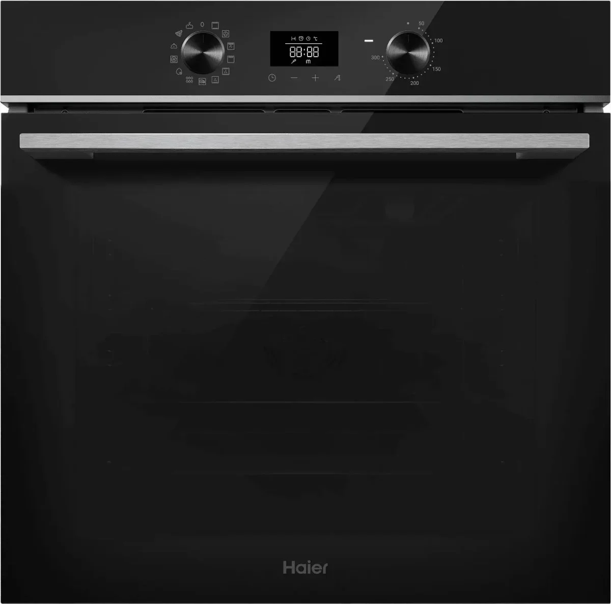 Духовой шкаф электрический Haier HOQ-K3QNP6BX, черный/нержавеющая сталь