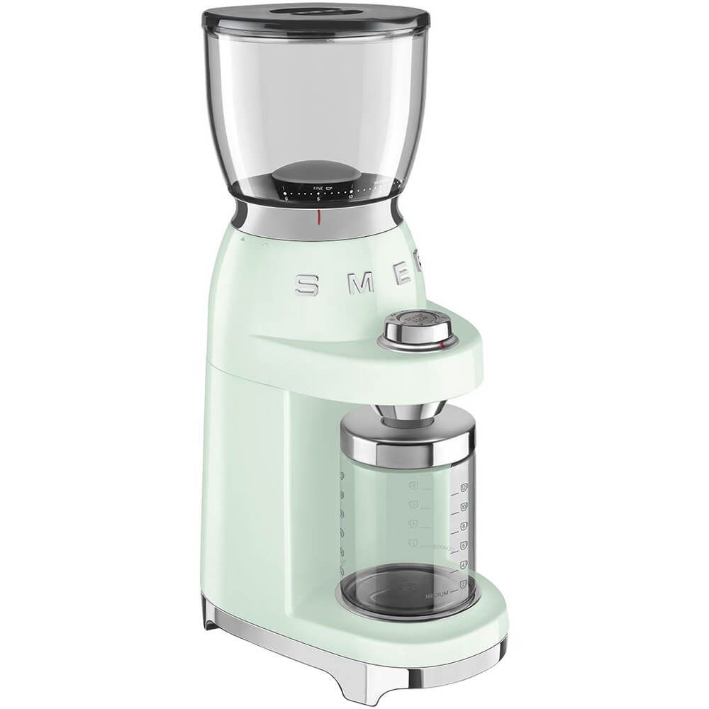 Кофемолка Smeg CGF01PGEU, пастельный зеленый