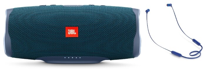 JBL Charge 4 + наушники T110BT blue
