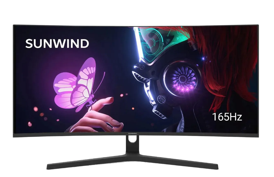 Монитор SunWind SM-34QV401 черный