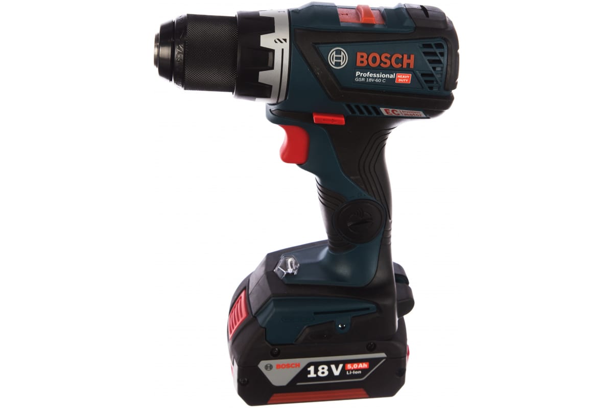 Дрель-шуруповерт Bosch GSR 18V-60 C + зарядное и 2 аккумулятора 06019G1102A3