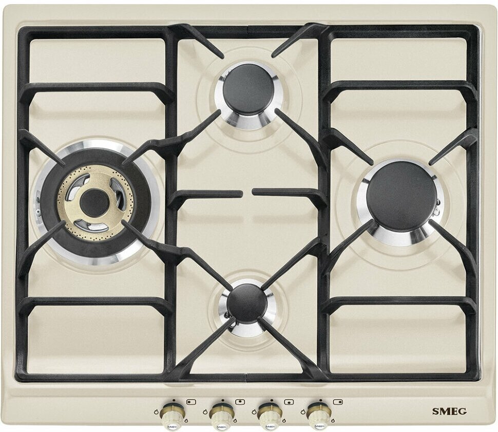 Варочная панель газовая Smeg SR764PO, бежевый