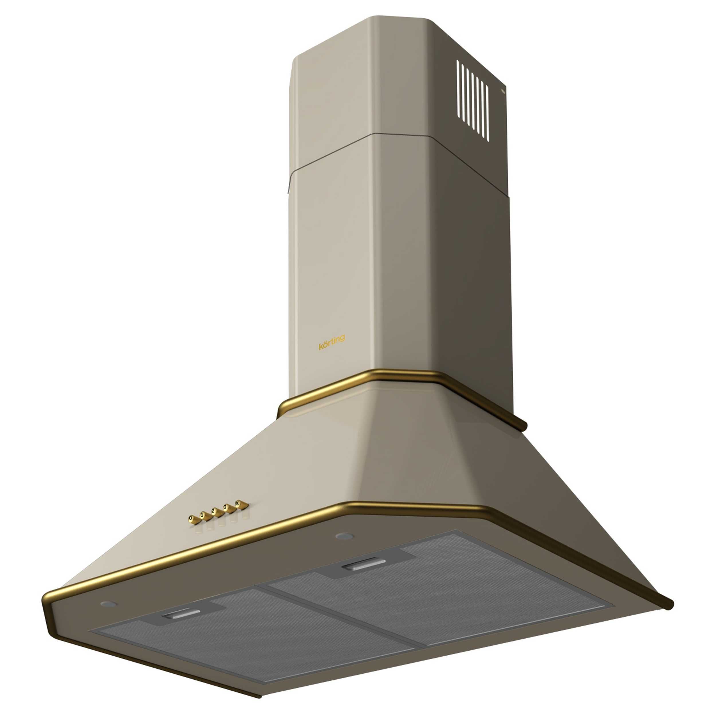 Вытяжка кухонная Korting KHC 6839 RGB, бежевый