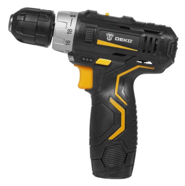 Дрель-шуруповерт аккумуляторная DEKO GCD12DU3 SET 3 Li-Ion 1.5 А·ч 12 В x2 кейс