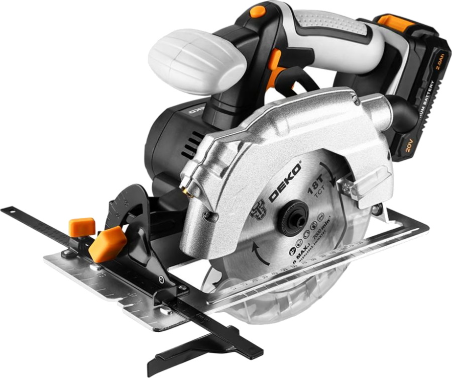 Пила дисковая аккумуляторная DEKO DKCS20 Laser, 063-4205
