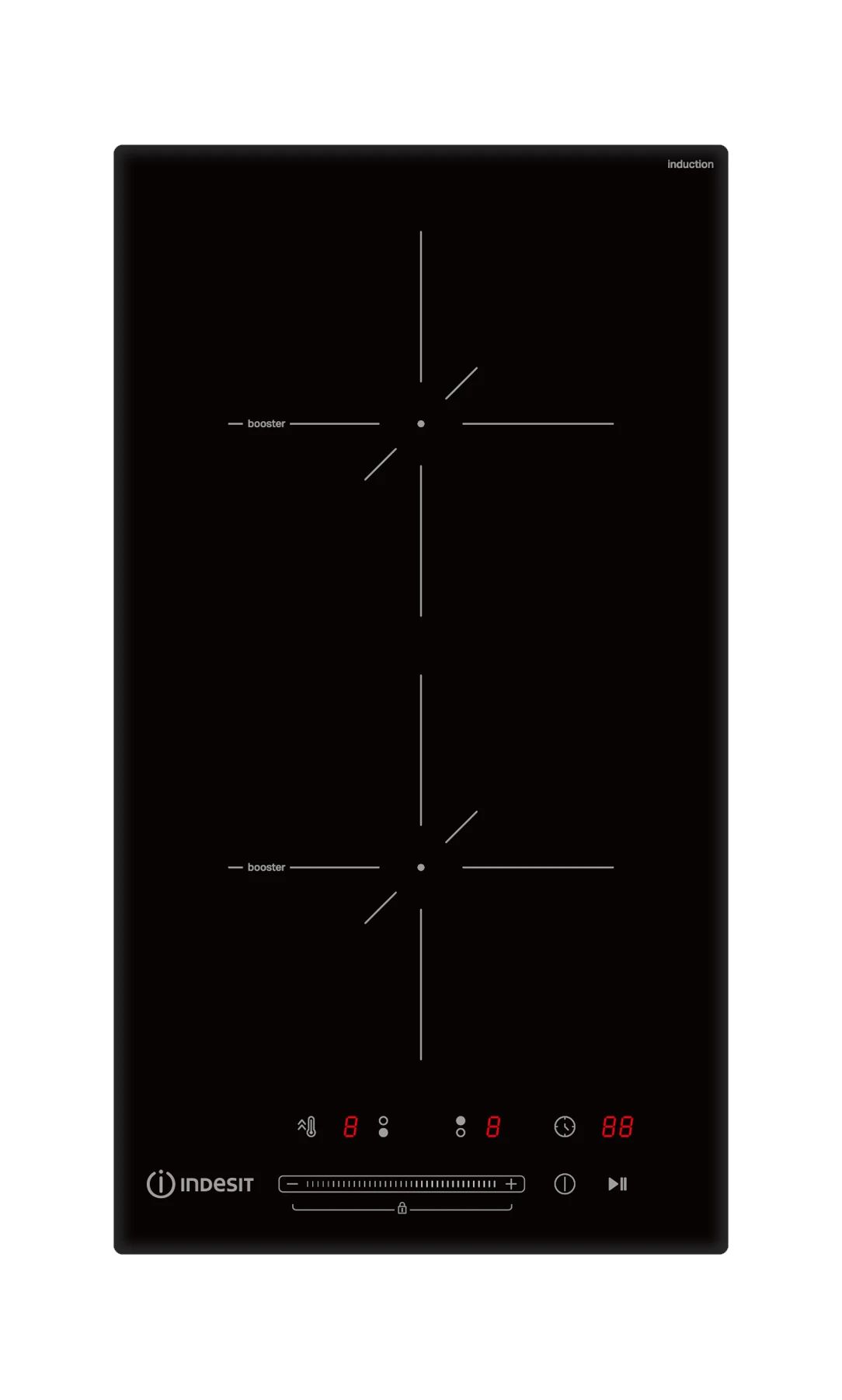 Варочная панель индукционная Indesit IS 40CQ30 NE, черный