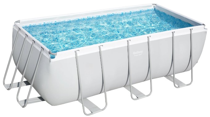 Бассейн каркасный Bestway Power Steel 56456 BW 412х201х122см,8124л,фил.-насос 2006 л/ч, лестница
