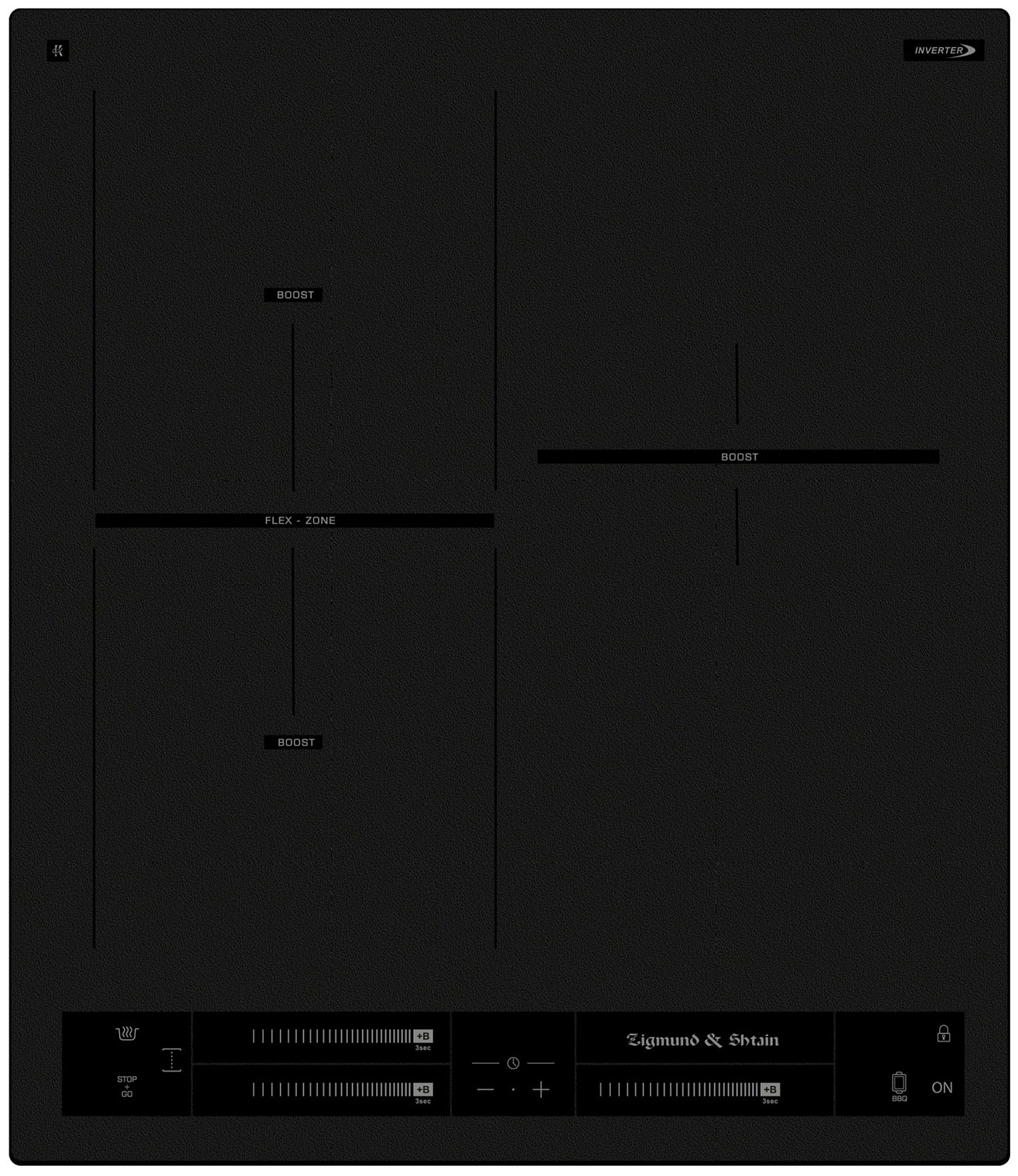 Варочная панель индукционная Zigmund & Shtain CI 24.4 B, черный