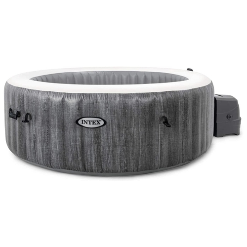 Бассейн СПА Intex PureSpa Bubble Therapy GreyWood Deluxe 28440