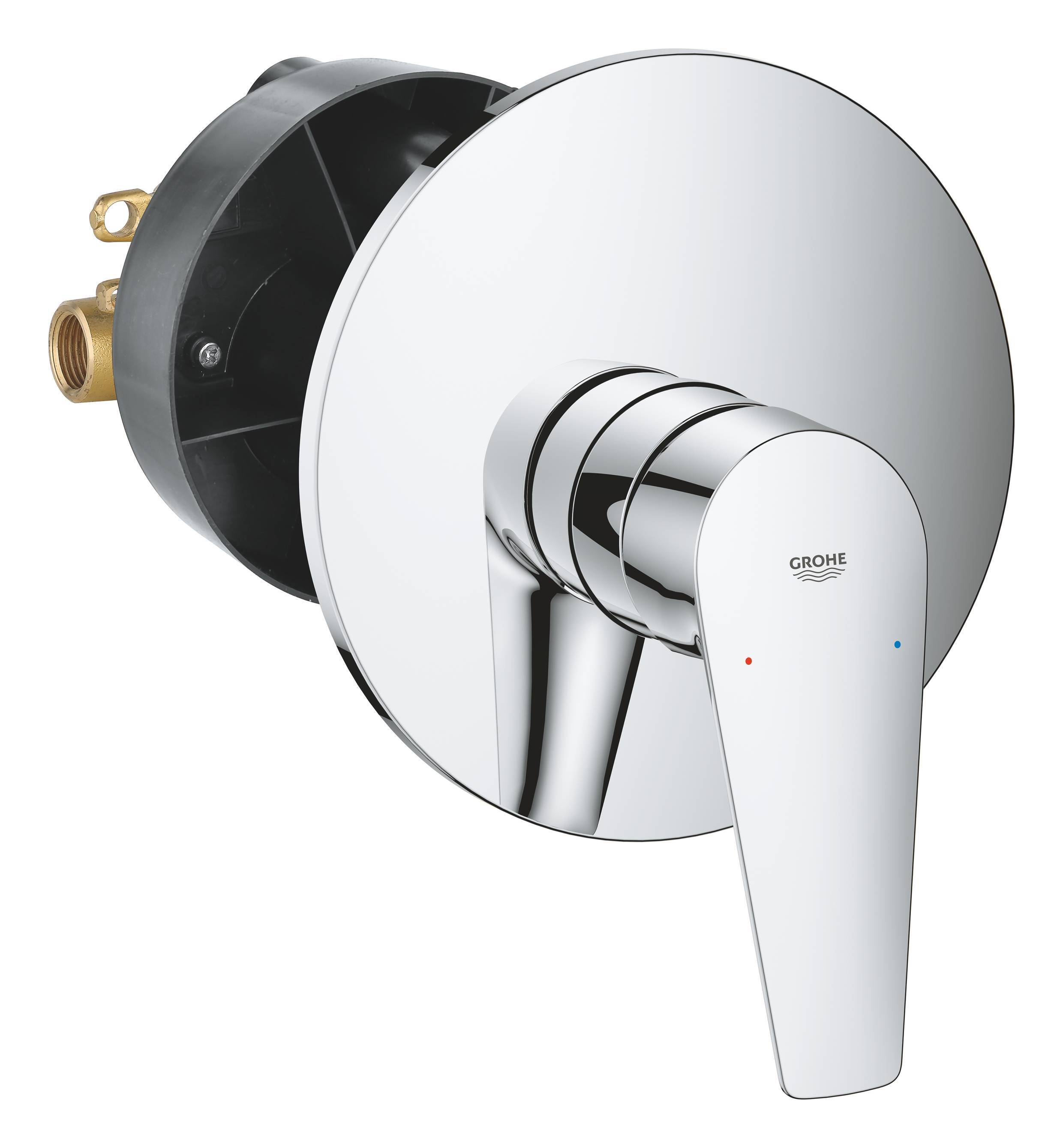 Смеситель для душа Grohe BauEdge 29078001 (внешняя и встраиваемая части), хром