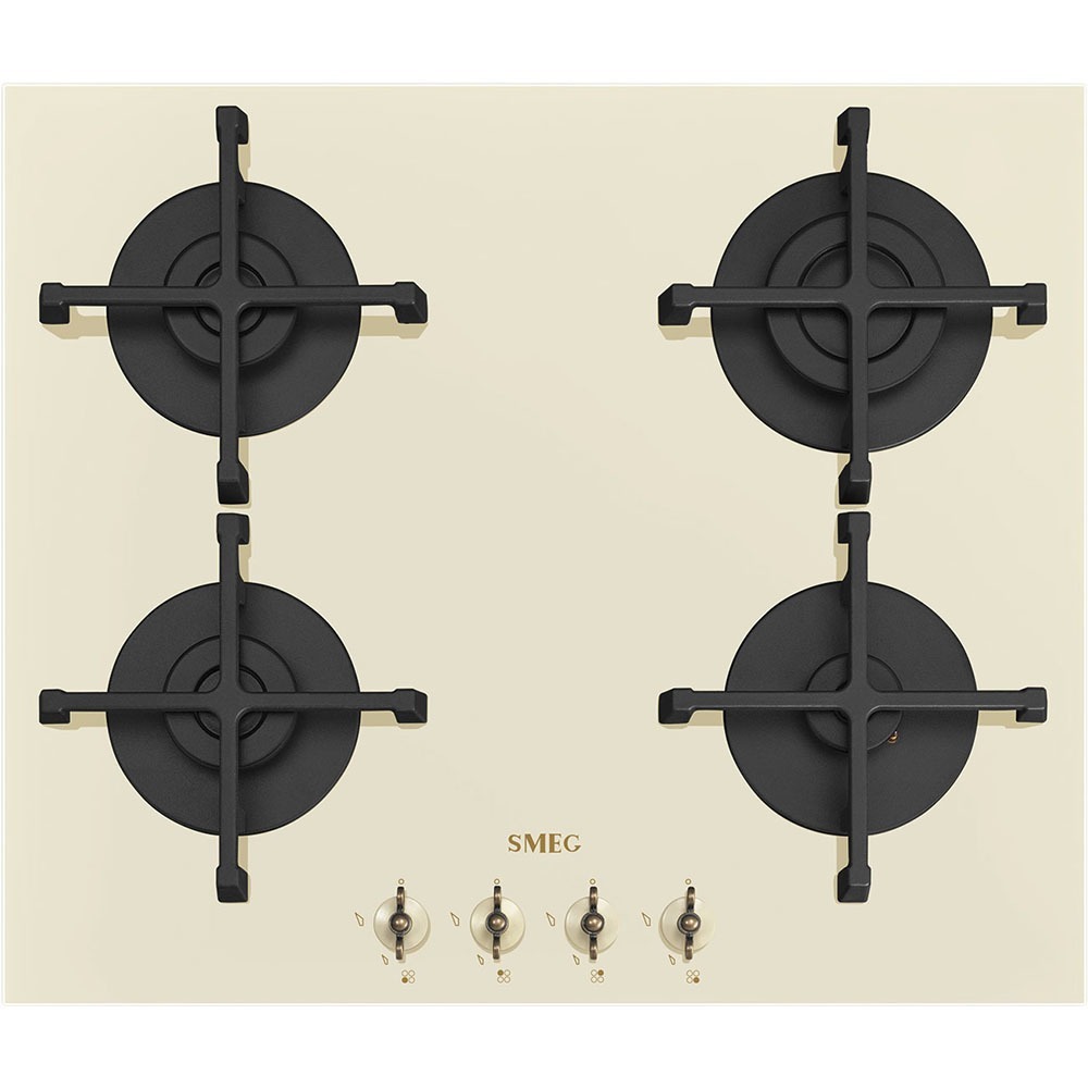 Варочная панель газовая Smeg PV864PO кремовая