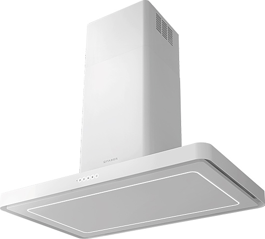 Вытяжка островная Faber T-Light Isola EV8P WH Matt A100, белый