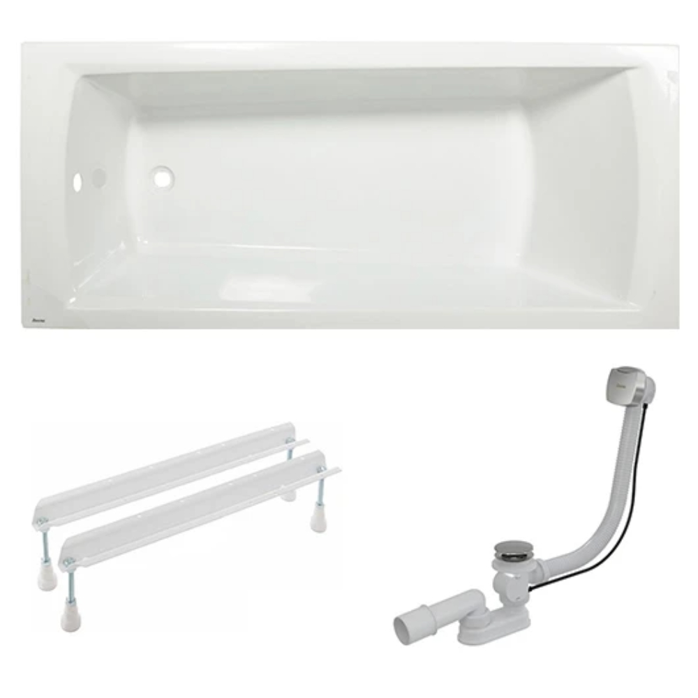 Ванна акриловая Ravak Domino Plus 70508024 170x75 см (ванна C631R00000+опора CY00030000+слив X01507)