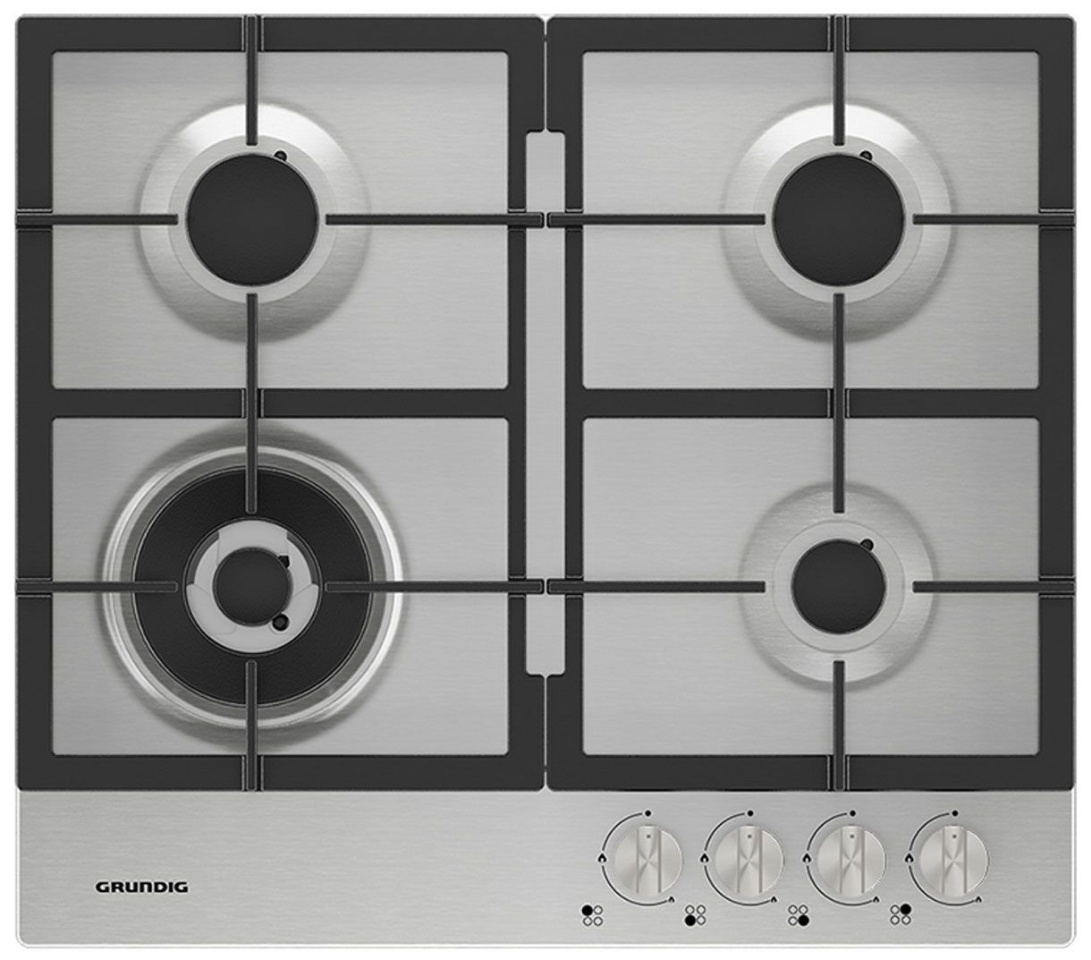 Варочная панель газовая Grundig GIGA6234250X, нержавеющая сталь