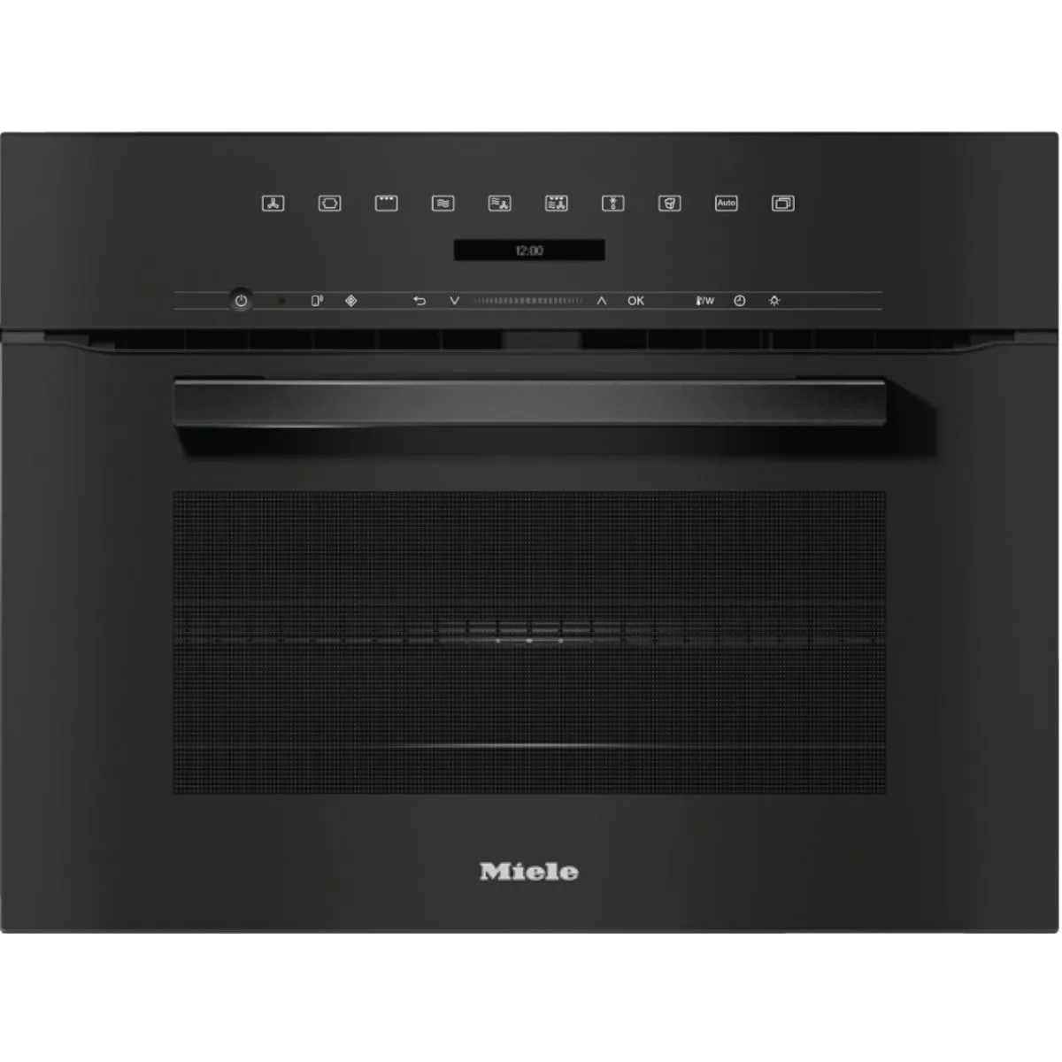 Духовой шкаф электрический с СВЧ Miele H 7240 BM OBSW Obsidian Black, черный обсидиан