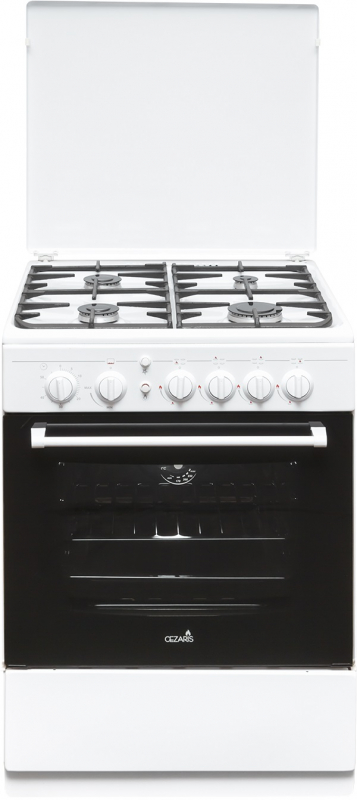 Плита газовая CEZARIS ПГ 3100-13 (ч), белый