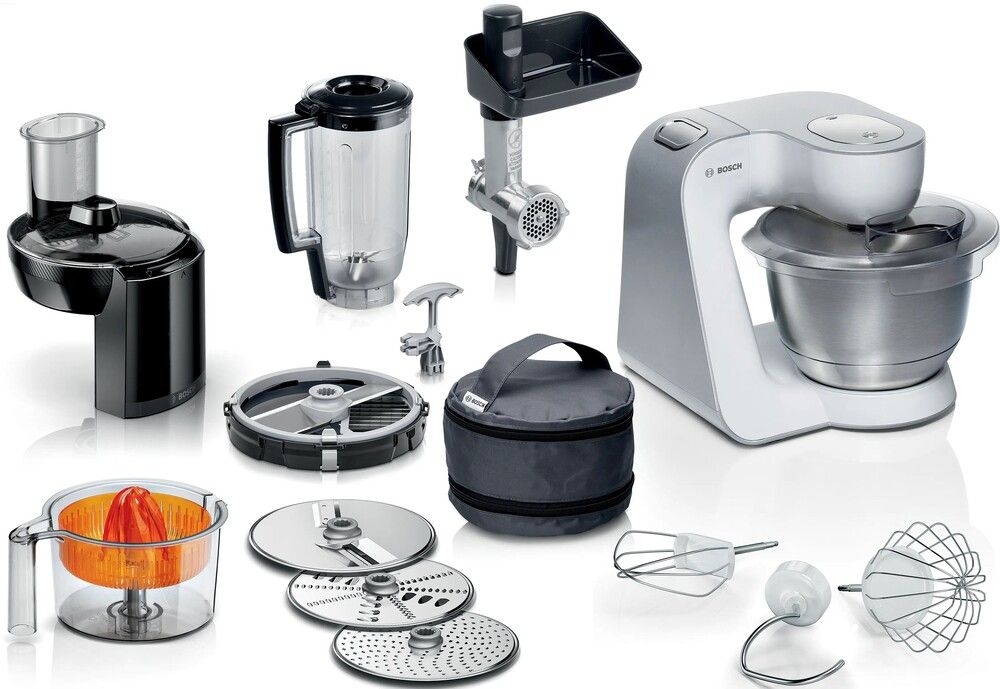 Кухонная машина Bosch MUM58251, белый/серый