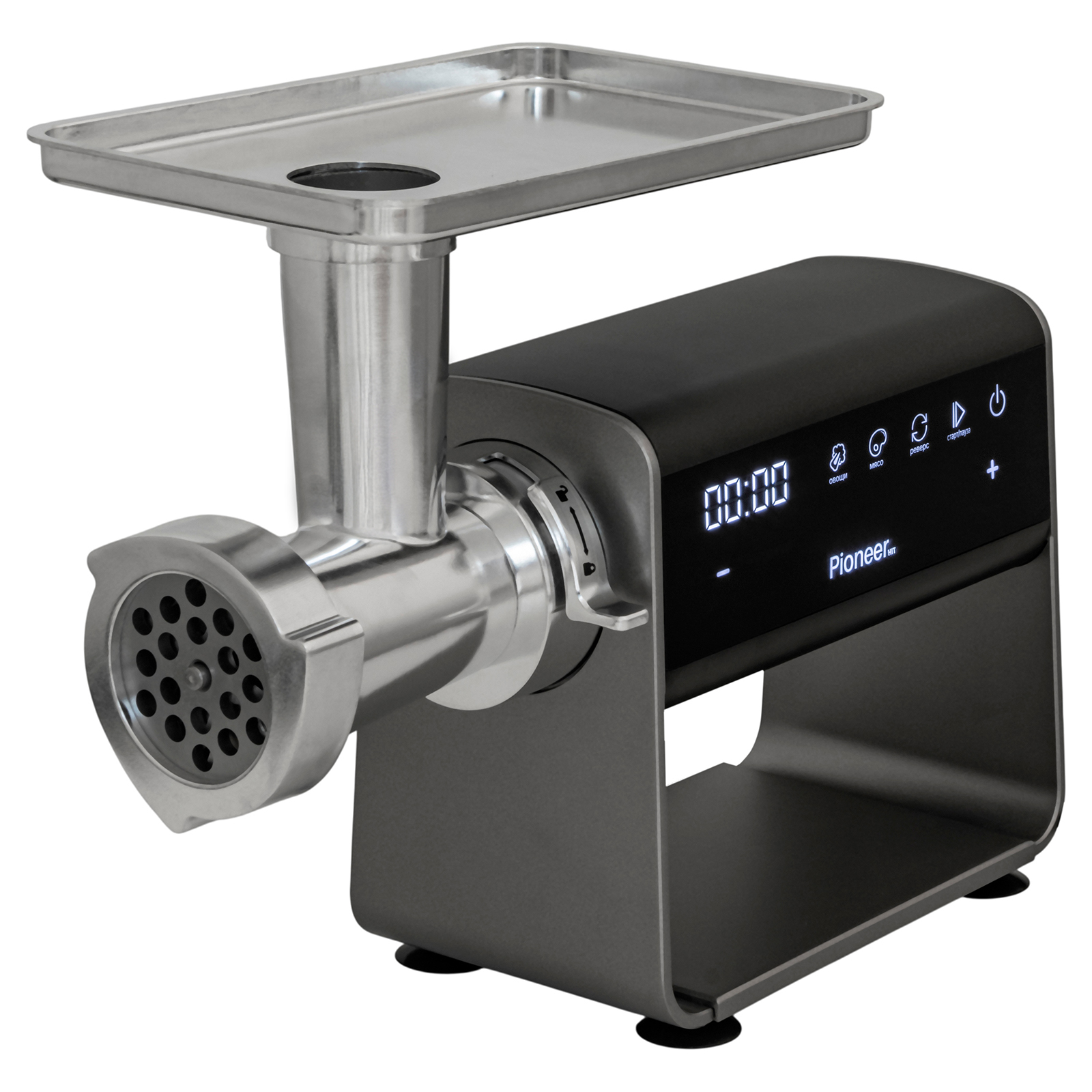 Мясорубка электрическая Pioneer MG225, серый/черный
