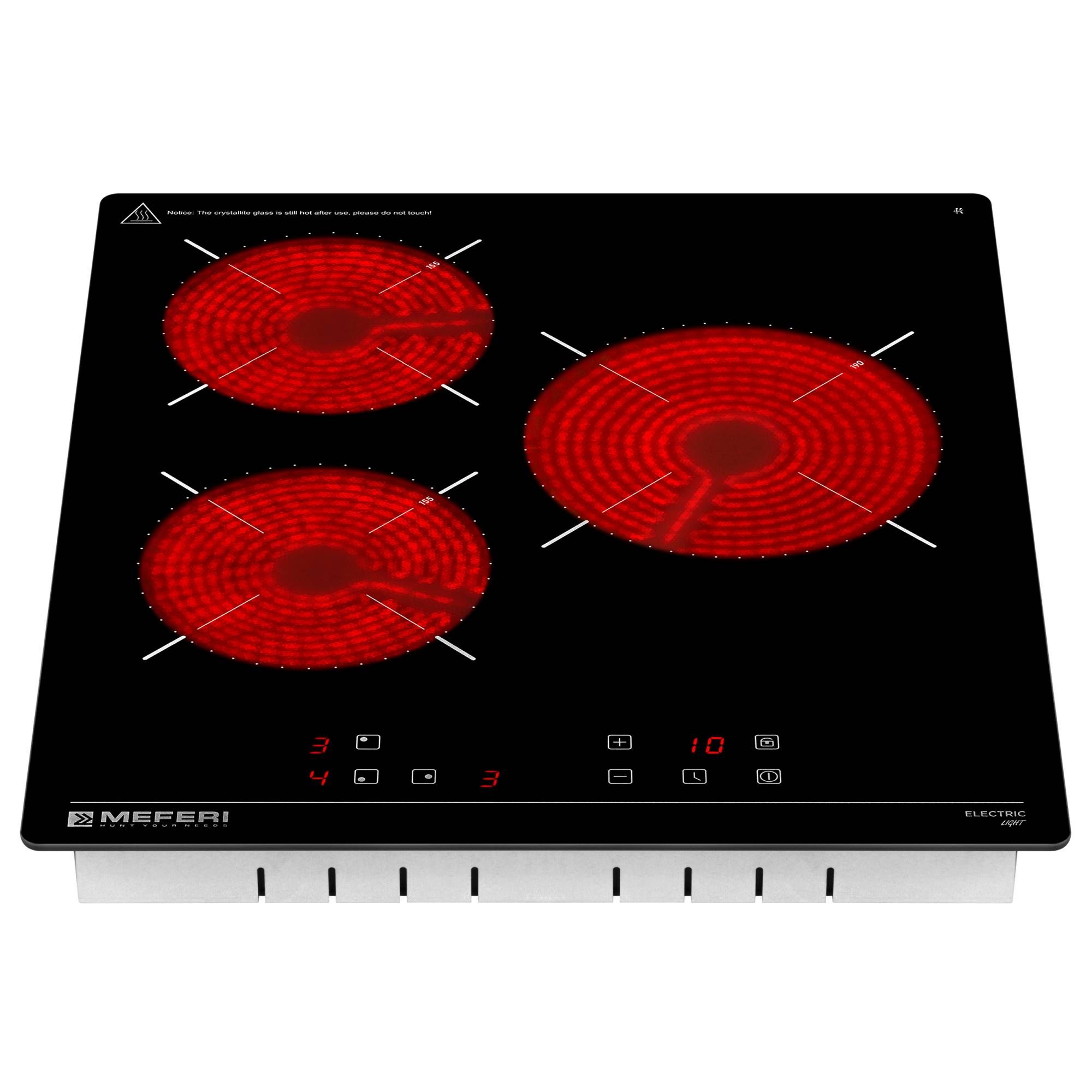 Варочная панель электрическая Meferi MEH453BK LIGHT, черный
