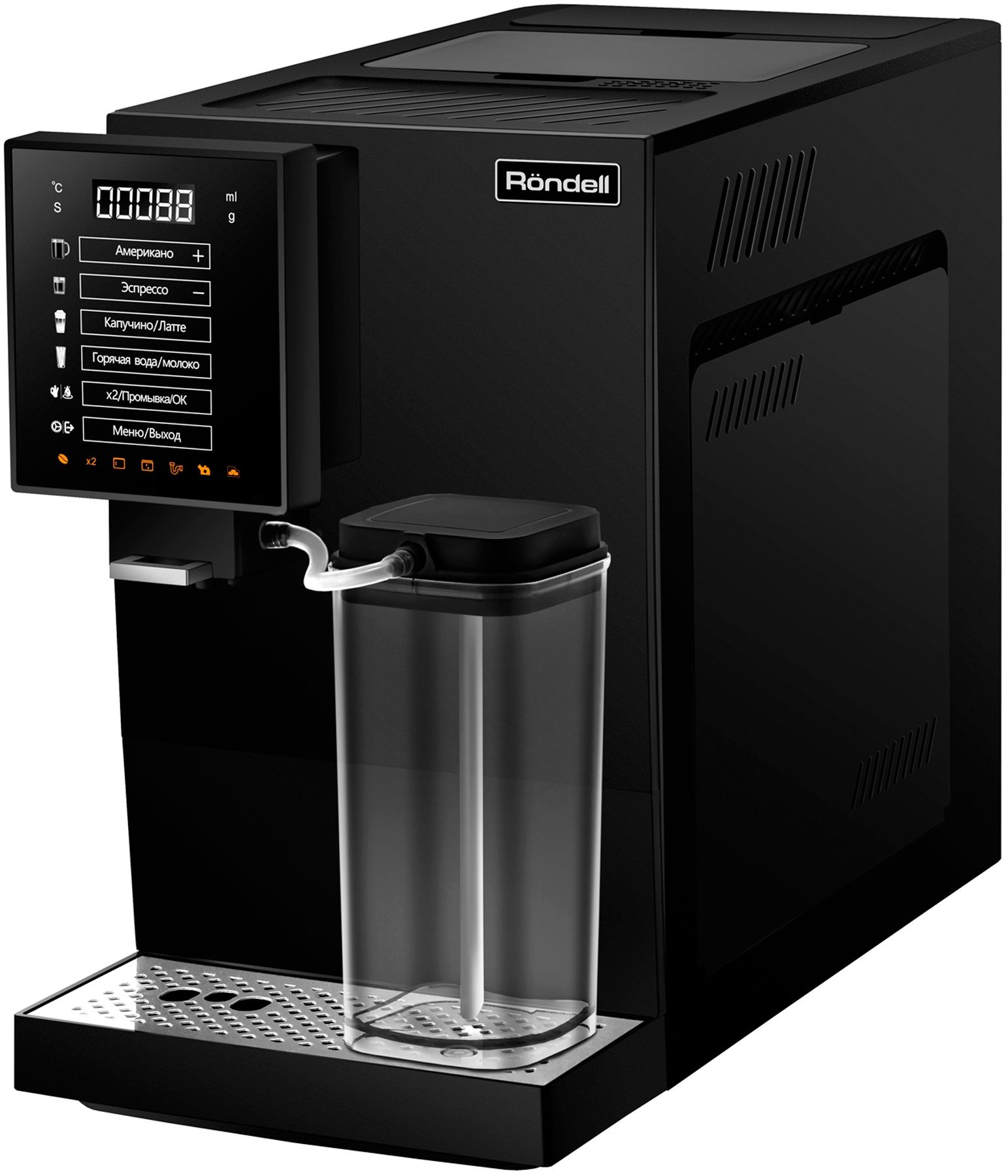 Кофемашина автоматическая Rondell RDE-1118, черный