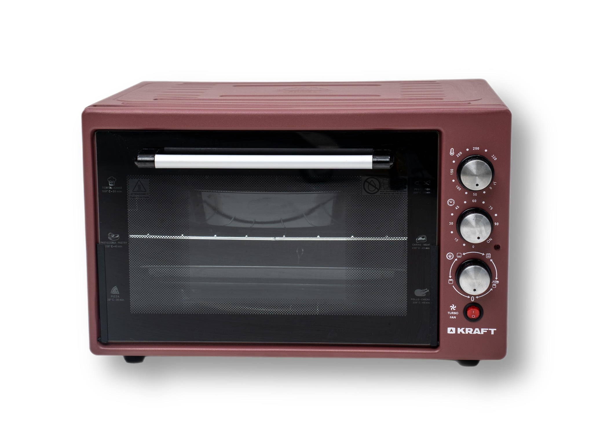 Мини печь Kraft KF-MO 3804 RKR (красный)