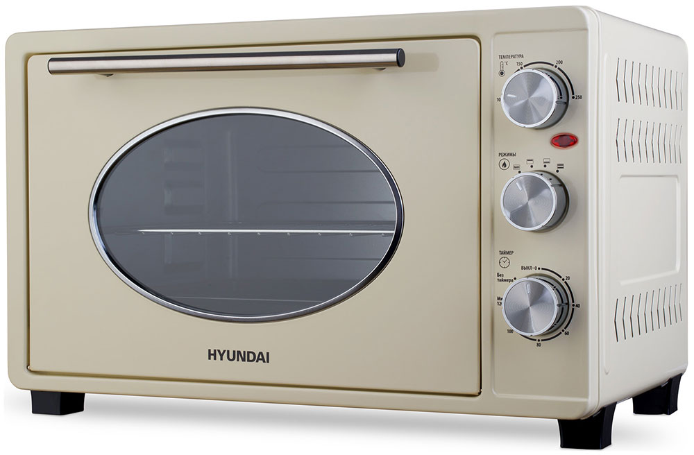 Мини-печь Hyundai MIO-HY084, бежевый/хром